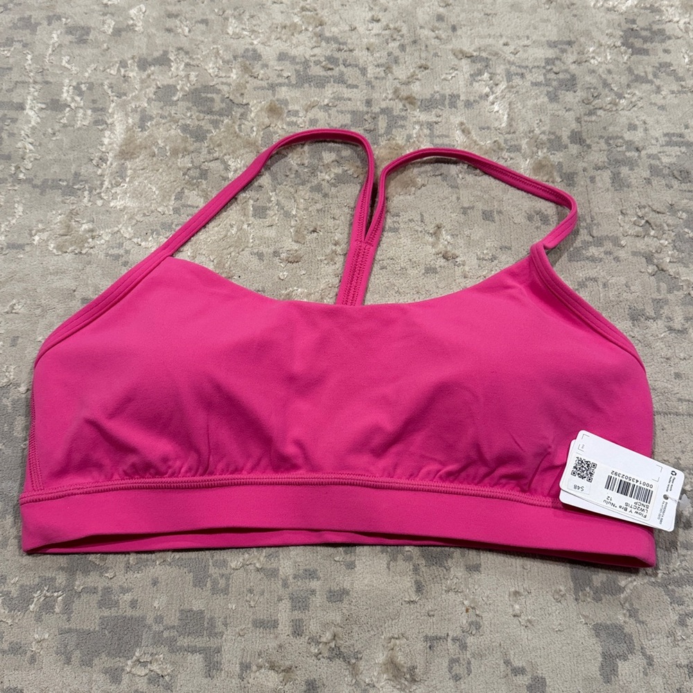 Lululemon Flow Y Bra Size 12 Sonic Pink